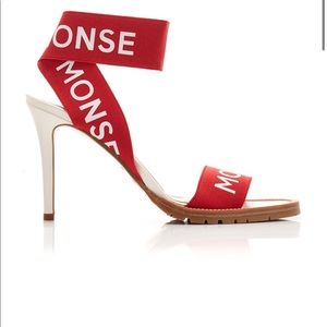 COPY - MONSE Logo-Printed Canvas Sandals 9.5 new